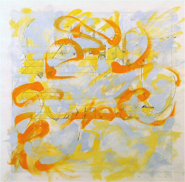 Music<br />
graphite & oil on paper, 29" x 29"<br />
2007 : Of Music : Amy Finley Scott