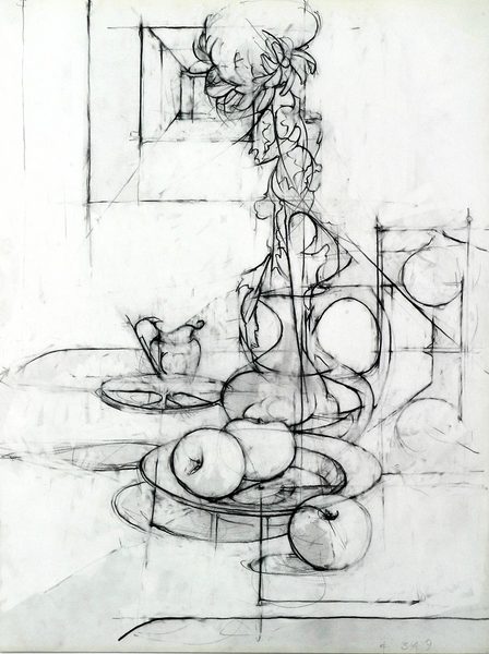 Mum Still Life, March 14<br />
graphite on paper, 22 1/2" x 16 1/2"<br />
1979 : Still Life : Amy Finley Scott