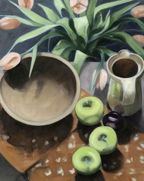March Landscape III<br />
oil on canvas, 20" x 16"<br />
1989 : Still Life : Amy Finley Scott