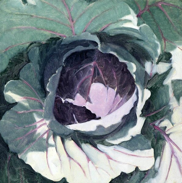 Cabbage #2<br />
oil on masonite, 7 1/2" x 7 1/2"<br />
1996
 : Cabbages : Amy Finley Scott