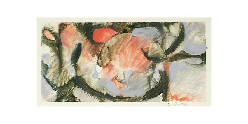 End of the Day<br />
oil on paper, 3 1/2" x 6 3/4"<br />
2006 : Early Abstract : Amy Finley Scott